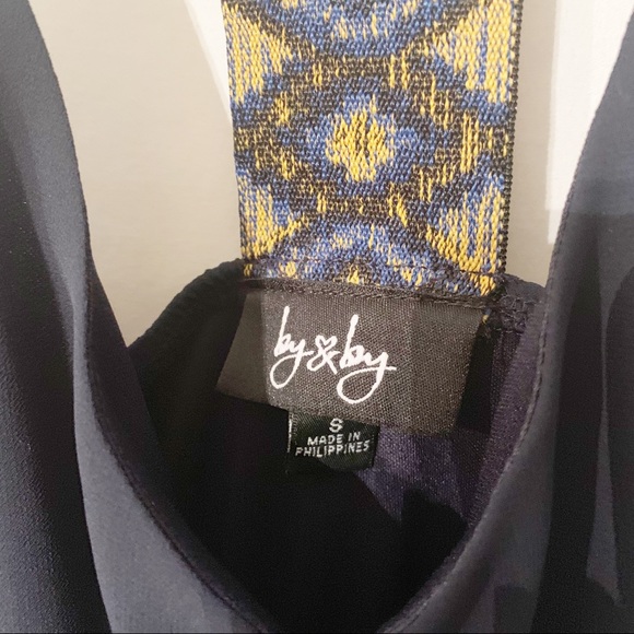 2/$20 By & By Navy Blue Dress - Picture 4 of 4